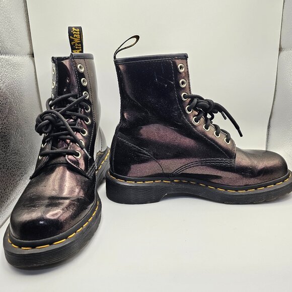 Dr. Martens Shoes - Dr. Martens 1460 Sparkle Boots – Purple/Royal Sparkle – Size 6